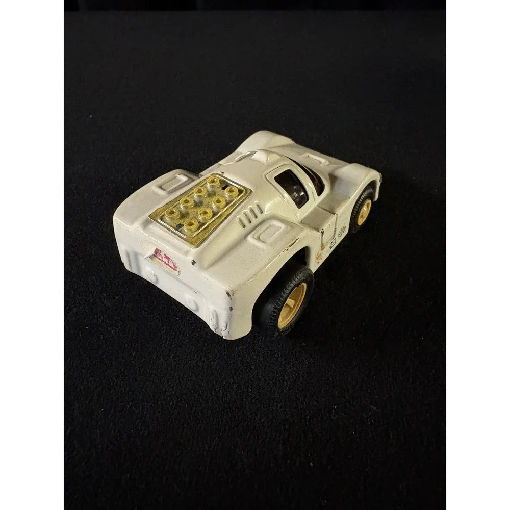 Vintage 1974 Tonka Metal Race Car White Formula 1 Toy Made in Japan